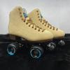 Sure-Grip Boardwalk Unisex Outdoor Roller Skates Material of Leather, Rubber, Suede & Aluminum Trucks | Comfortable, Extra Long Laces - Suitable for Beginners (Tan, Mens 6 / Womens 7) view 2