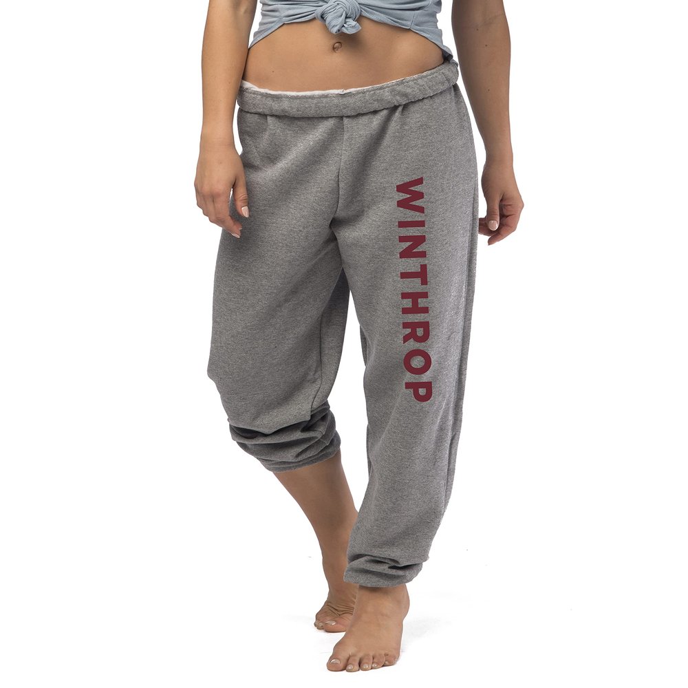 Sorority Letters Shop Winthrop University Oversized Sweatpants - Joggers (Unisex Large) Grey
