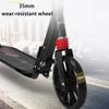 Scooters Folding Commuting Scooter Height Adjustable Kick Scooter, Students Go to School by Scooter, Adult Go to Work Scooters (Color : Black, Size : 45 * 32 * 80-105cm) view 3