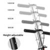 Scooters Folding Commuting Scooter Height Adjustable Kick Scooter, Students Go to School by Scooter, Adult Go to Work Scooters (Color : Black, Size : 45 * 32 * 80-105cm) view 4