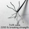 Aoneky 25' 35' 55' Baseball Batting Cage Cable Kit - Batting Cage Netting Wire Tension Kit - Sports Batting Cage Cable Suspension Kit (55ft) view 2