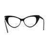 SA106 Classic Gothic True Cat Eye Frame Blue Light Filtering Computer Glasses Black view 4