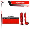 Spall Pro US Muay Thai Guards Shin Guards for Kickboxing Martial Arts BJJ Boxing Sparring with MMA Foot Protector (Small, Scary Blue) view 4