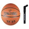 Spalding TF-50 Grain Basketball Juniors Youth Size 5 with Air Inflating Pump view 1