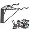 TORACK Bike Storage Rack, 2 Bicycle Hanger, Mountain Bike Wall Mount, Foldable Horizontal Bike Holder, Bike Hook for Garage, Indoor Space Saving, Portable Bicycle Stand, Reinforced: super sturdy view 1