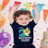 Baby Shark 2nd Birthday Shirt - Toddler Outfit for 2 Year Old Boy or Girl - Cute Kids Party Tee 4T Navy view 2