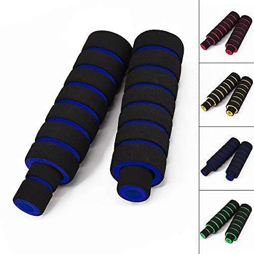 Occus Grips Cover Handle Bar Grip Clutch Lever Sponge Racing Nonslip Accessories Riding Outdoor Motorcycle Bike Cycling Brake - (Color: Black Blue)