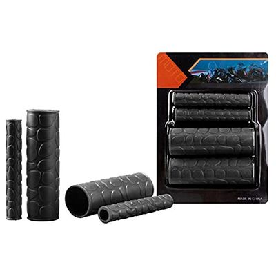 Occus Grips Replacement Handlebar Covers Rubber Cover Tool Non-Slip Brake Clutch Lever Sleeves 4 Pcs/Set Motorcycle - (Delivery from 15 to 20 Day, Color: Black)