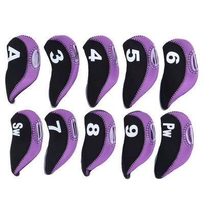 10Pcs Iron Cover Set, Sleeve Number Protective Headcover Fit Most Brand Clubs