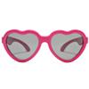 Hycredi Baby Heart Shaped Sunglasses - with Strap Adjustable Polarized Shades for Newborn Infant Age 0-24 Months - (Wine Red/Gray) view 2