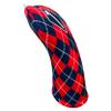 Women's Blue & Red Argyle Driver 460cc Club Headcover Handmade by BeeJos view 3