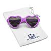 Hycredi Baby Heart Shaped Sunglasses - with Strap Adjustable Polarized Shades for Newborn Infant Age 0-24 Months - (Purple/Gray) view 4