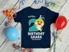 Baby Shark 2nd Birthday Shirt - Toddler Outfit for 2 Year Old Boy or Girl - Cute Kids Party Tee 2T Navy view 4