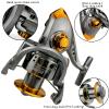 HNGM Fishing reel Rotating Fishing Reel 5.2:1 Transmission Ratio 13BB Ball Bearing 10KG Maximum Pallet 1000-7000 (Spool Capacity : 6000 Series) view 4
