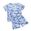 Kaerm Kids Boys Girls Athletic Sportwear Breathable T-Shirts Top with Short Bottoms Summer Casual Clothes Outfits Nave Blue 18-24 Months view 2