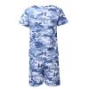 Kaerm Kids Boys Girls Athletic Sportwear Breathable T-Shirts Top with Short Bottoms Summer Casual Clothes Outfits Nave Blue 18-24 Months view 4