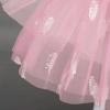 Toddler Kids Girls Sequins Camisole Ballet Dance Dress Glitter Feather Tutu Skirted Leotard Dress Shiny Princess Ballerina Dancewear Gymnastics Stage Performance Party Costume Pink 9-10 Years view 4