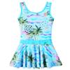 BAOHULU Toddler Girls Swimsuit One Piece Cute Floral Dress Swimwear 3-8 Years S363_CyanCocoTree_116/122 view 1