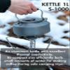 CAMPINGMOON Camping Kettle 1L Portable Ultra-Light Coffee Tea Pot S1000 view 2