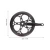 BESPORTBLE Single Crankset Crankset 52T 170mm Crank Arm for Single Bike Road Bicycle Fixed Gear view 3