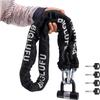 BIGLUFU Motorcycle Lock Chain Locks Heavy Duty 4ft Long, 15mm Cut Proof Square Chains, Ideal for Motorcycles, Bikes, Generator, Gates, Bicycle, Scooter view 1