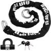 BIGLUFU Motorcycle Lock Chain Locks Heavy Duty 4ft Long, 15mm Cut Proof Square Chains, Ideal for Motorcycles, Bikes, Generator, Gates, Bicycle, Scooter view 4