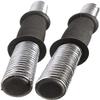 YRHH 1 Pair Dumbbell Handles, Dumbbell Bar,Adjustable Chrome Threaded Dumbbells Bar - 1" Diameter Center - for Weightlifting Fitness and Training-38cm view 2
