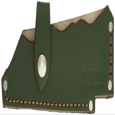 TEPPA 14024 Yahiko Leather Case for Outdoor Camping, Bonfire Hatche, Olive Drab, Made in Japan
