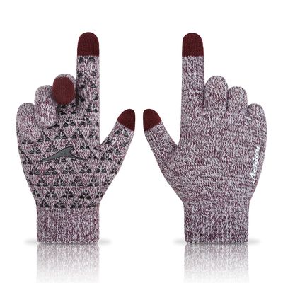 Achiou Winter Gloves, Glove for Men Women, Upgraded Touch Screen Texting Warm Running with Thermal Soft Knit Lining