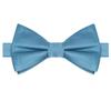 KissTies Pre-Tied Kids Bow Ties Dusty Blue Satin Boys Bowtie + Gift Box view 1