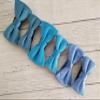 KissTies Pre-Tied Kids Bow Ties Dusty Blue Satin Boys Bowtie + Gift Box view 3