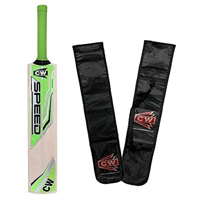 CW Speed Tennis Bat Tennis Kashmir Willow Bat Full Size Short Handle for Tennis Ball Kashmir Willow Bat Full Size