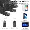 Achiou Winter Gloves, Glove for Men Women, Upgraded Touch Screen Texting Warm Running with Thermal Soft Knit Lining view 2