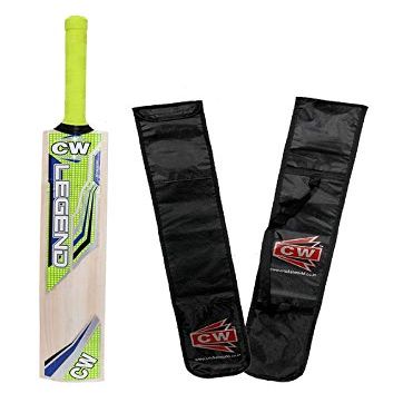 CW Legend Poplar Willow Cricket Bat for Tennis, Heavy Wind Ball II Popular Willow Cricket Bat Mens Full Size with Cover