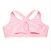 Kaerm Kids Girls Criss Cross Athletic Racerback Crop Top Hip Hop Jazz Dance Keyhole Vest Cycling Bra Pink 8 view 4