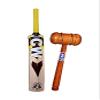 CW Predator Full Size Bat Kashmir Willow Bat for Leather Ball Season Bat Natural Kashmir Willow Cricket Bat with Mallet for Knocking Thick Edges Light Weight view 1