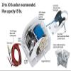 Electric Anchor Winch,Marine Anchor Winch Saltwater Boat Anchor Windlass Kit with Wireless Remote Control,Anchors Up to 45 LBS, Heavy Duty Towing Winches for Fishing Boat Pontoon Boat (45LBS, White) view 4