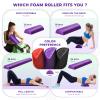 Yes4All High-Density EPP Half Round Back Roller Foam, Exercise Foam Roller for Yoga, Pilates & Stretching - 12, 18, 24, 36 inch view 3