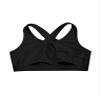 Kaerm Kids Girls Criss Cross Athletic Racerback Crop Top Hip Hop Jazz Dance Keyhole Vest Cycling Bra Black 10 view 4