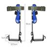 Tree Climbing Spikes, Upthehill Non-Slip Tree Climbing Spurs Tree Gaffs Pads Spur Gear Climbing Steps Spurs Tool with Safety Belt Straps Adjustable Lanyard Rope Carabiner for High-Altitude Logging (A) view 4