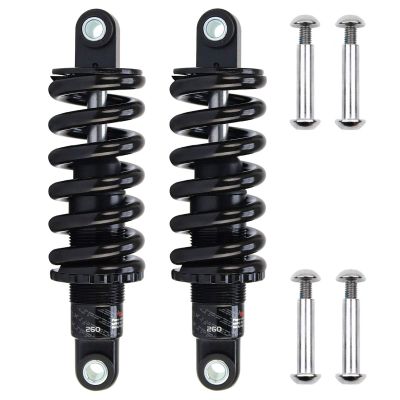 LvTu 2pcs Rear Shock Absorber Springs 125mm/ 150mm/ 165mm/ 190mm, for XC Soft Tail Electric Folding Bike Scooter (Color : 165mm, Size : 2000 Lbs)