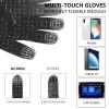 Achiou Winter Gloves, Glove for Men Women, Upgraded Touch Screen Texting Warm Running with Thermal Soft Knit Lining view 2