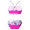 Kaerm Kids Girls Criss Cross Ruffled Tankini Bikini Set Swimwear Cute Cartoon Top with Boyshorts Swimsuit Colorful 2T view 2