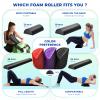 Yes4All High-Density EPP Half Round Back Roller Foam, Exercise Foam Roller for Yoga, Pilates & Stretching - 12, 18, 24, 36 inch view 3