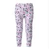 Freebily Girls Stretch Athletic Leggings Kids Soft Floral Elastic Waistband Yoga Pants Ankle Length for Sports Black 5-6 view 1