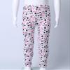 Freebily Girls Stretch Athletic Leggings Kids Soft Floral Elastic Waistband Yoga Pants Ankle Length for Sports Black 5-6 view 4
