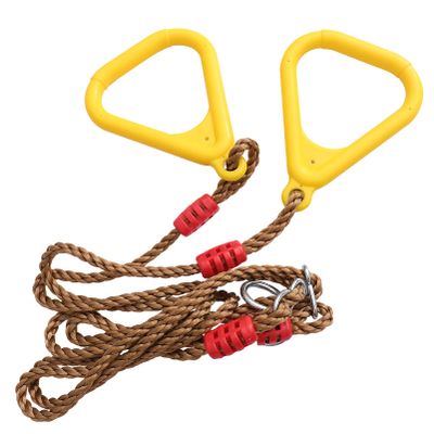 DOITOOL 1pair Ring Swing Kids Exercise Rings Fitness Handles for Children Pull Handles Gymnastic Pull-up Exercise Grip Fitness Non-Slip