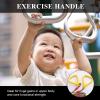 DOITOOL 1pair Ring Swing Kids Exercise Rings Fitness Handles for Children Pull Handles Gymnastic Pull-up Exercise Grip Fitness Non-Slip view 3