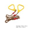 DOITOOL 1pair Ring Swing Kids Exercise Rings Fitness Handles for Children Pull Handles Gymnastic Pull-up Exercise Grip Fitness Non-Slip view 4