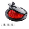 8Inch Hatch Kit, Deck Hatch with Waterproof Bag and Fasteners for Kayak Boat Fishing RiggingBlack view 1